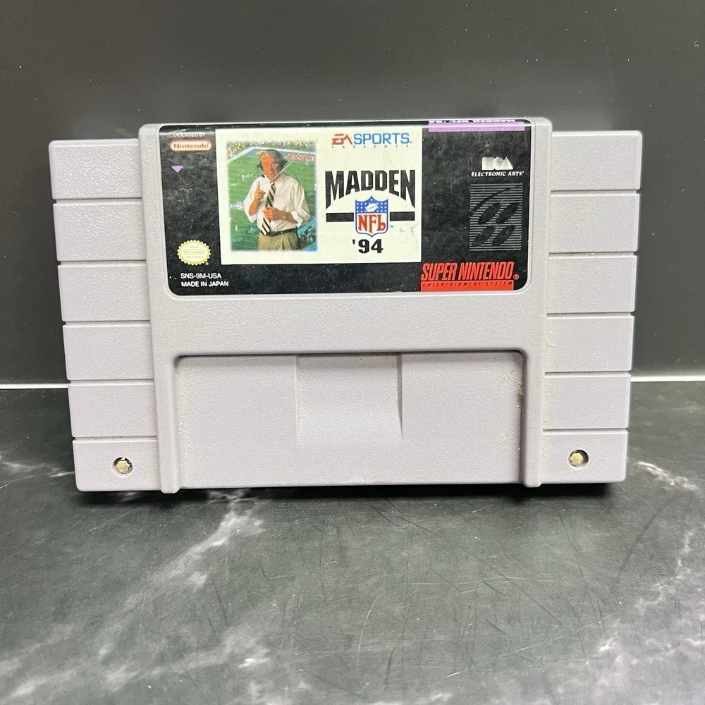 Madden NFL 94 Authentic Super Nintendo SNES Game Cartridge Only